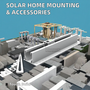 Accessoires de système de montage solaire PRIME Home Fitting : Mini-attaches de rail solaire modèle ING-SPR-4689 anodisées pour système solaire éolien 60m/s - Product Image 3