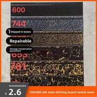 Carreaux muraux en céramique émaillée, plinthes vintage pour pièces, plinthes d'angle 120x600, plinthes de base 110x800, bordure murale d'angle 10mm d'épaisseur
