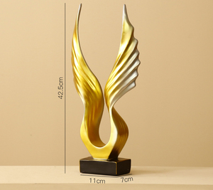 Home soggiorno mobile TV Desktop decorazioni di lusso decorazioni per ufficio resina artigianato ornamenti scultura ali di un <span class=keywords><strong>angelo</strong></span> - Product Image 1