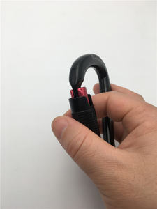 <span class=keywords><strong>Crochet</strong></span> à mousqueton en aluminium d'aviation, verrouillage torsadé automatique 25kn 7075 - Product Image 3