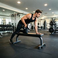 Banc de musculation portable OKPRO avec roulettes