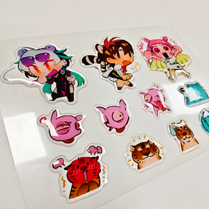 Tùy chỉnh A6 Kích thước 3D Epoxy Sticker tấm in dính phim hoạt hình anime Dome Epoxy 3D dán - Product Image 5