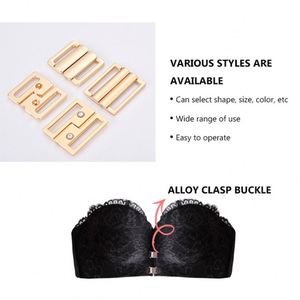 Accessoires de maillots de bain en alliage de zinc personnalisés Maillots de bain en métal Fermeture avant Fermoirs à boucle pour soutien-gorge en métal - Product Image 5