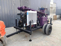 Nouveau 300m de profondeur Mini hydraulique puits d'eau alésage trou de forage plate-forme d'exploration de noyau perceuse de roche