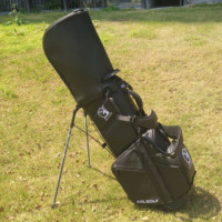 ASL GOLF Vente en gros Cuir PU blanc noir orange vert Logo personnalisé Organisateur de sac de golf Support Sacs de golf étanches