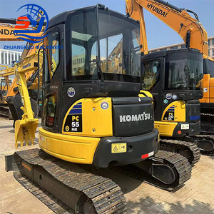 Excavatrice sur chenilles Komatsu PC55MR 5,5 tonnes d'occasion modèle 2024 avec godet de terrassement capacité 0,12 m³ moteur - Product Image 1