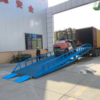 Rampe de quai mobile hydraulique réglable de 10 tonnes à bas prix pour entrepôt, rampes de chargement de conteneurs