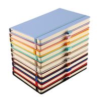 Carnet en cuir PU A5 personnalisé avec logo, sangle élastique, porte-stylo, carnet imprimé avec logo, bloc-notes, journal