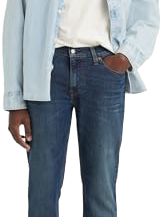 Jean en denim extensible respirant coupe droite pour homme, noir, coupe slim, délavé vintage, faible MOQ - Product Image 1