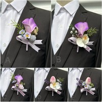 Korsase Bunga Plastik Buatan Baru, Dapat Dilepas, Model Calla Lily Tulip Gaya Korea untuk Pernikahan, Perayaan, dan Fotografi