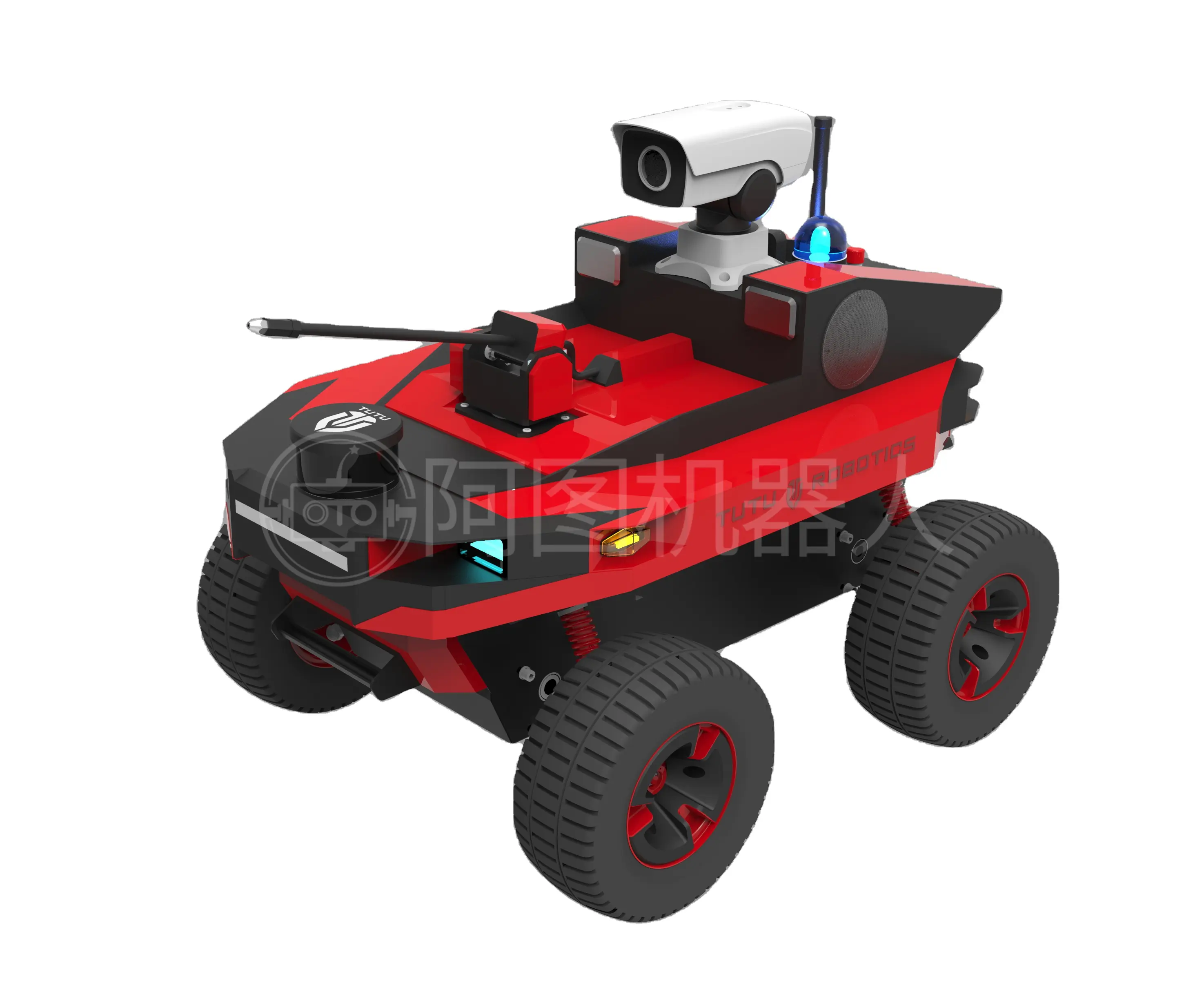 Autonomous Wheel Security Patrol Robot indoor and outdoor defense and investigation tasks