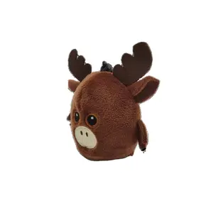 Nhà Máy Bán Buôn Chất Lượng Cao Mini Dễ Thương Teddy Keychain Tùy Chỉnh Moose Mềm Nhồi Bông Đồ Chơi Sang Trọng