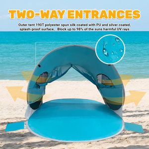 Easy Pop up Sport Umbrella Park Sea Shore Lake <span class=keywords><strong>Camping</strong></span> Pesca Refugio Fiesta Viajes Sombra Playa Tienda para Amigos de <span class=keywords><strong>la</strong></span> familia - Product Image 3