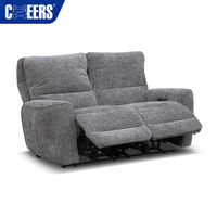 Canapé inclinable électrique MANWAH CHEERS 321 places, tissu argenté, ensemble de fauteuils, salon, canapé sectionnel inclinable, meubles