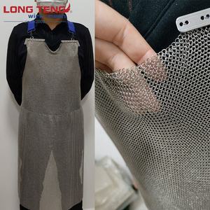 Tablier <span class=keywords><strong>de</strong></span> protection en acier inoxydable 304 durable tissé par mailles en chaîne pour boucher Tablier en <span class=keywords><strong>maille</strong></span> en chaîne pour la sécurité - Product Image 3