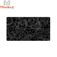 Grand tapis de bureau, tapis de souris pour jeux, tapis de clavier, tapis de bureau extensible, tapis de souris long 800 x 300 x 3 mm (design fluide)
