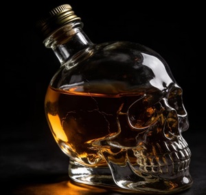 Fabricant fiable - <span class=keywords><strong>Bouteille</strong></span> en verre en forme <span class=keywords><strong>de</strong></span> crâne <span class=keywords><strong>avec</strong></span> bouchon et impression sérigraphiée pour le brandy, la tequila et le vin - Product Image 6