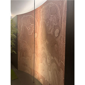 Stonemarkt - Revestimiento de Pared Exterior de Paneles de Piedra Dividida, Lámina de Chapa de <span class=keywords><strong>Roca</strong></span> Flexible Delgada de Color Rojo Tera con Efecto de Piedra 100% Natural - Product Image 1