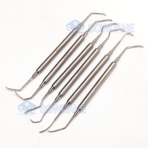 Alat bedah implan gigi ujung ganda, instrumen Lift gigi plus plus, alat pengangkat baja tahan karat - Product Image 2