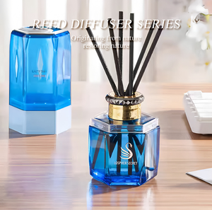 โรงงานผลิตน้ำหอมปรับอากาศแบบไร้เปลวไฟในขวดแก้ว กลิ่นหอมติดทนนาน - Product Image 6