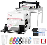 Impresora DTF RocRow L13 L18058 A3, Impresora de Transferencia Térmica de Escritorio DTF con Cabezal de Impresión XP600 de Alta Velocidad para Impresión de Camisetas y Ropa