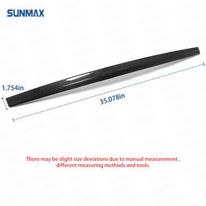 Para <span class=keywords><strong>Tesla</strong></span> <span class=keywords><strong>Model</strong></span> <span class=keywords><strong>S</strong></span> <span class=keywords><strong>X</strong></span> <span class=keywords><strong>2021</strong></span> <span class=keywords><strong>2022</strong></span> 2023, cubierta de tapa de maletero trasero de fibra de carbono Real, tira superpuesta para puerta de maletero, accesorios para coche - Product Image 5