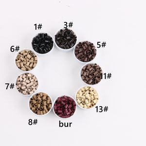 Anneaux en cuivre de 2,8 mm, <span class=keywords><strong>3</strong></span>,0 mm, <span class=keywords><strong>3</strong></span>,<span class=keywords><strong>4</strong></span> mm, <span class=keywords><strong>4</strong></span>,0 mm avec bord évasé, 1000 pièces, perles évasées en cuivre pour extensions de cheveux, outils pour extensions de cheveux - Product Image 3