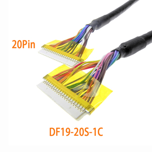Câble de signal LVDS personnalisé DF19-20S-1C 20 broches, pas de 1,0 mm, pour écran tactile industriel LCD et ordinateur - Product Image 1
