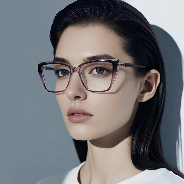 Finewell LS250 2026 High Quality TR90 Optical Frames Luxury Brand Designer Women Eyeglass Frames Oversized Butterfly Eyewear
