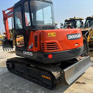 Mini-excavatrice Doosan DH55 d'occasion importée de Corée, prix bas, avec moteur, boîte de vitesses, pompe et PLC - Vente d'occasion de haute qualité - Product Image 2