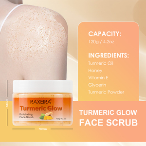 Exfoliante Facial de Miel y Cúrcuma al por Mayor, Unifica el Tono de la Piel, Exfoliante Corporal Natural que Ilumina, Blanquea y Cuida la Piel del Cuerpo y la Cara - Product Image 6