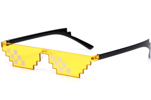 Kính Râm Khảm Mới 2022 Đồ Chơi Lừa Kính <span class=keywords><strong>Thug</strong></span> Life Đối Phó Với Nó Kính Pixel Kính Râm Khảm Đen Truyện Cười Thú Vị Đồ Chơi Vui Nhộn - Product Image 2