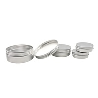 Rundes Metall-Aluminium-Dosenglas 15 ml 30 ml 50 ml 60 ml 100 ml 120 ml 150 ml 200 ml 250 ml Kosmetisches Aluminium-Kerzenglas
