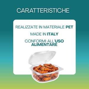 Barquettes de conservation alimentaire ovales transparentes 250cc <span class=keywords><strong>avec</strong></span> <span class=keywords><strong>couvercle</strong></span> pour la préparation des repas et les plats à emporter - Product Image 3