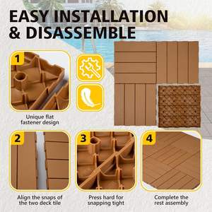 Buen Precio, Baldosas Modulares de PP para Piso de Garaje, Anti-UV, Antideslizantes, Tapetes de Plástico PP/PVC Impermeables para Hoteles - Product Image 4