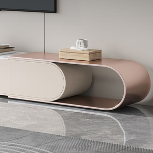 Meuble TV moderne de luxe simple en bois massif, support mural rétractable, petit meuble <span class=keywords><strong>suspendu</strong></span> pour célébrités d'Internet, meubles de maison - Product Image 4