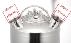 Baru ss304 Tong Pembersih 1 kepala/2 kepala/3 kepala 10L tong cuci untuk sistem jalur bir Anda tong cuci - Product Image 3