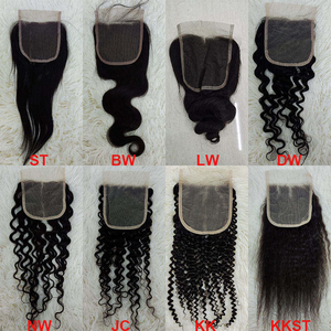 Letsfly 4x4 13X4 Cierre de Encaje Transparente, Cabello Humano Remy 100% Pre-Depilado, Ondulado, Lacio, Rizado - Product Image 6