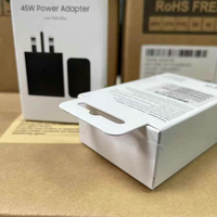 Adaptateur secteur 45W Type C Cargador Véritable Charge Rapide US/EU/UK Adaptateur secteur Ep-t4511 Gan Chargeur pour Samsung S25 S24 Ultra