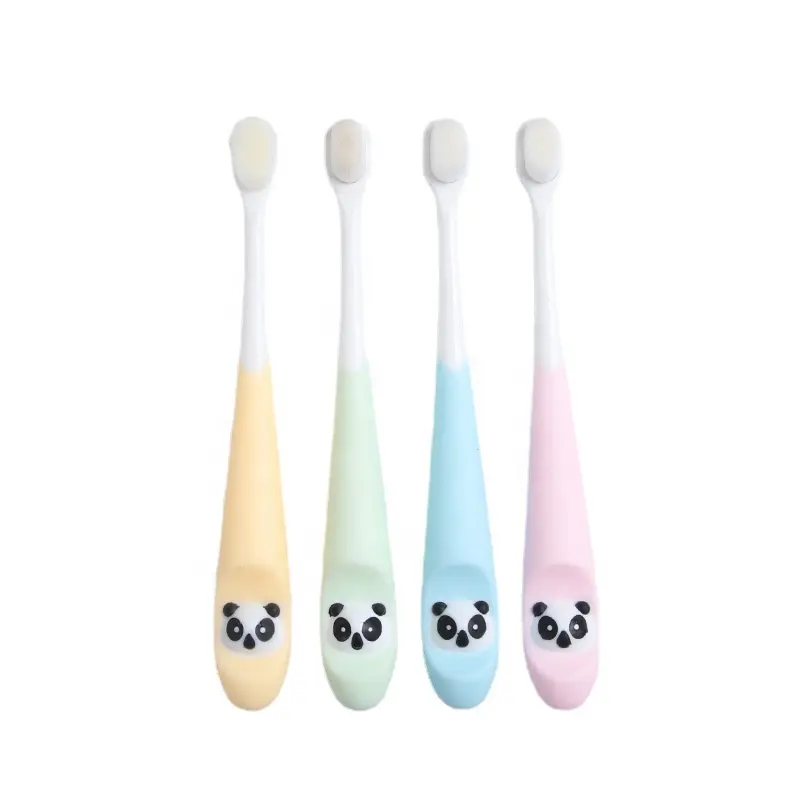 BSCI Approved Color Cartoon Panda Soft Bristles Tooth Brush For Children