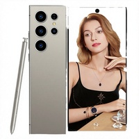 Téléphones mobiles S24 Ultra Smartphones 16 Go + 1 To 5G Double SIM Téléphone portable 7,3 pouces Android 14 Charge sans fil Smartphone Deca Core