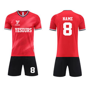 Setelan sepak bola anak dewasa, baju sepak bola lengan pendek, seragam sepak bola dan laki-laki dan perempuan - Product Image 5