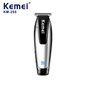 Kemei KM-255 Nieuwe Aankomst Tondeuse Lcd Display Usb Lading Elektrische Trimmers Voor Mannen Professionele Clipper