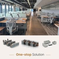 Système de Postes de Travail Modulaires M&W pour Bureau – Poste de Travail Multipersonnel avec Panneau d'Intimité – Solution Flexible pour Espaces de Travail Ouverts