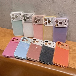 <span class=keywords><strong>Coque</strong></span> <span class=keywords><strong>de</strong></span> <span class=keywords><strong>téléphone</strong></span> souple trois-en-un avec paillettes brillantes effet diamant, protection intégrale pour iPhone 16 Pro Max et iPhone 17 - Product Image 1