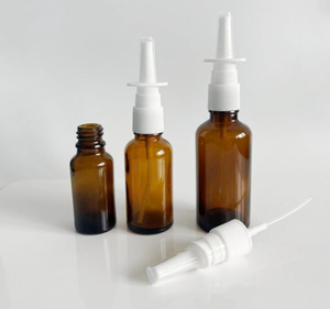 Flacon pulvérisateur <span class=keywords><strong>nasal</strong></span> en verre ambré de 15 ml, 20 ml, 30 ml, 50 ml, 60 ml, 100 ml pour cosmétiques et produits pharmaceutiques, contre la congestion et la rhinite, <span class=keywords><strong>anti</strong></span>-<span class=keywords><strong>allergie</strong></span> - Product Image 2