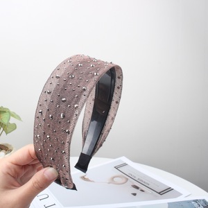 Ampio semplice strass Hairband, Versatile ed elegante accessorio <span class=keywords><strong>per</strong></span> capelli con <span class=keywords><strong>denti</strong></span> antiscivolo da donna - Product Image 3