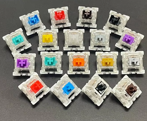 OUTEMU Dustproof Mechanical Keyboard Switches Variety Colors Green Red Tea Black Purple Silver Mute White Gray Spot