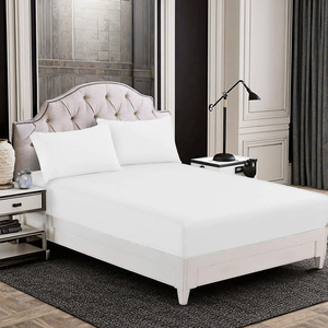 Bán buôn 180 chủ đề đếm khách sạn chất lượng tấm ga trải giường Cotton <span class=keywords><strong>percale</strong></span> được trang bị tấm đàn hồi và sử dụng nhà đôi kích thước - Product Image 2