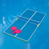 Table de ping-pong flottante pliable, imperméable, pour piscine, jeu de ping-pong pour intérieur et extérieur, utilisation en piscine
